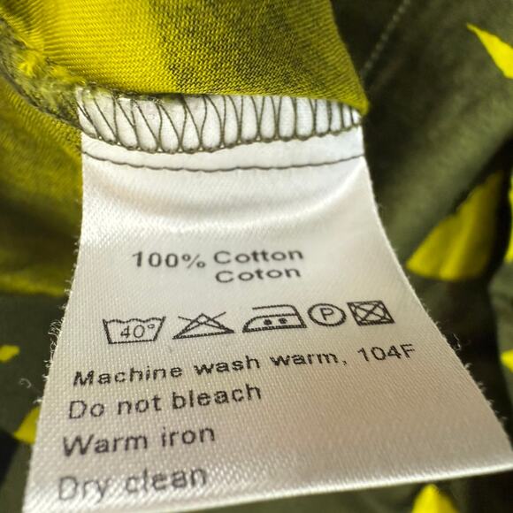 Anthropologie x Marimekko Button Front A-Line Skirt Green Abstract Pockets Sz 4 - Picture 4 of 7